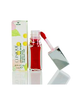 Clinique / Pop Lacquer Lip Colour (gloss) + Primer 02 Lava Pop .20 oz