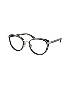 Coach 52 mm Light Gold/Black Eyeglass Frames