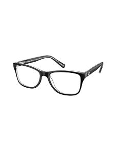 Coach 54 mm Black On Clear Eyeglass Frames