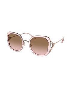 Coach 54 mm Transparent Pink Sunglasses