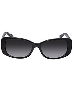 Coach 56 mm Black/Black Crystal Mosaic Sunglasses