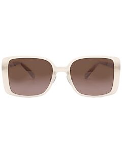 Coach 56 mm Frosted Brown Sunglasses