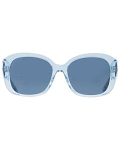 Coach 56 mm Transparent Blue Sunglasses