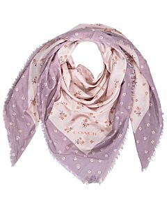 Coach Ladies Square Scarves Ice Pink Atm Flr Osq