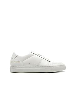 Common Projects Ladies White Leather BBall 90 Low-Top Sneakers