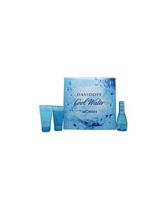 Coolwater 3 Pcs Set For Women: 1.7 Eau De Toilette Spray + 1.6 Shower Gel + 1.6 Body Lotion