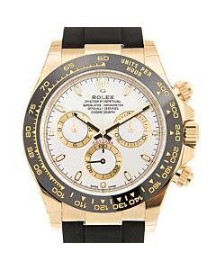 Cosmograph Daytona Chronograph Rubber White Dial Watch