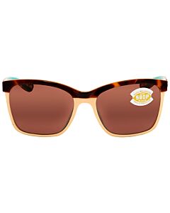 Costa Del Mar ANAA 55 mm Shiny Tortoise/Cream/Mint Sunglasses