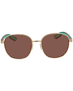 Costa Del Mar EGRET 55 mm Shiny Gold Sunglasses