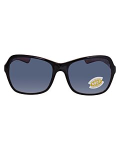 Costa Del Mar KARE 54 mm Shiny Black Hibiscus Sunglasses