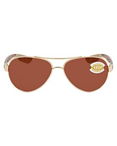 Costa Del Mar Loreto 56.5 mm Rose Gold Sunglasses