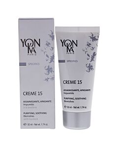 Creme 15 Purifying and Soothing Blemishes by Yonka for Unisex - 1.74 oz Treatment