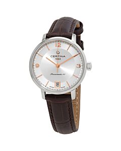 Women's DS Caimano Leather Silver Dial Watch