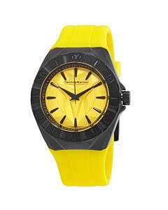 Cruise Chronograph Silicone Yellow Dial Watch