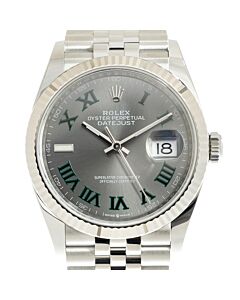 Datejust 36 Stainless Steel Oyster Grey Dial Watch
