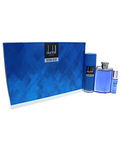 Desire Blue by Alfred Dunhill for Men - 3 Pc Gift Set 3.4oz EDT Spray, 1oz EDT Spray, 6.6oz Body Spray