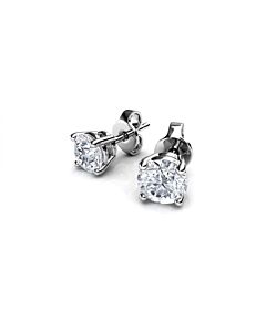 Diamond Muse 0.38 cttw 14KT White Gold Prong Set Diamond Stud Earrings for Women