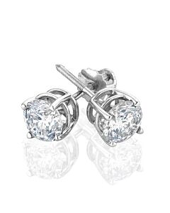 Diamond Muse 1.25 cttw 14KT White Gold Prong Set Diamond Stud Earrings for Women