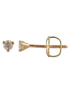 Diamond Muse 0.10 cttw 14KT Gold Round Diamond Stud Earrings for Women