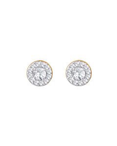 Diamond Muse 1.00 cttw 10KT Rose Gold Round Cut Diamond Stud Earrings for Women