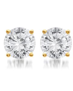 Diamond Muse 1.50 cttw14KT Gold Round Cut Diamond Stud Earrings for Women