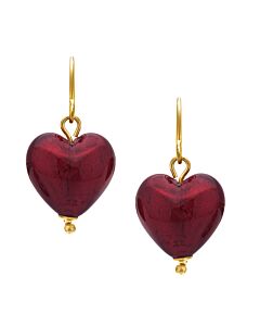 Diamond Muse 10KT Gold Heart Earrings for Women
