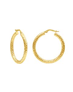 Diamond Muse 14KT Gold Classy Hoop Earrings for Women for Women
