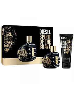 Diesel Men's Spirit Of The Brave Gift Set Fragrances 3614272801776