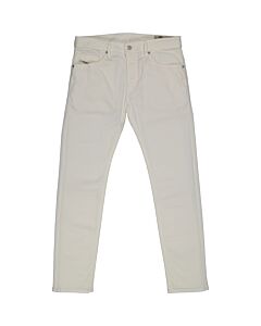 Diesel Men's White Thommer-X Cotton-blend Slim Fit Jeans