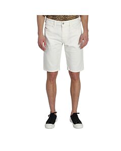 Diesel Men's White Thoshort Slim-fit Denim Cotton Shorts
