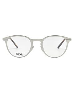 Dior 49 mm Shiny Palladium Eyeglass Frames
