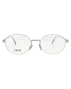 Dior 52 mm Shiny Palladium Eyeglass Frames