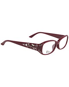 Dior 53 mm Bordeaux Eyeglass Frames