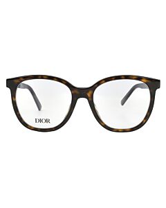 Dior 53 mm Havana Eyeglass Frames