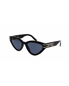 Dior 53 mm Shiny Black Sunglasses
