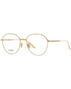 Dior 53 mm Shiny Endura Gold Eyeglass Frames