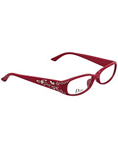 Dior-54-mm-Red-crystal-Eyeglass-Frames