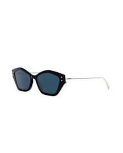 Dior 56 mm Shiny Black Sunglasses