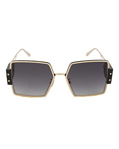 Dior 57 mm Shiny Gold Sunglasses