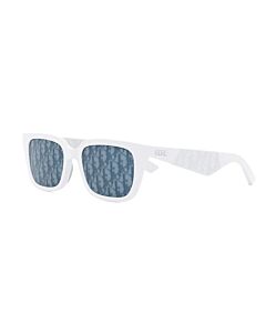 Dior 58 mm Shiny White Sunglasses