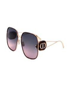 Dior 64 mm Shiny Gold Dh Sunglasses