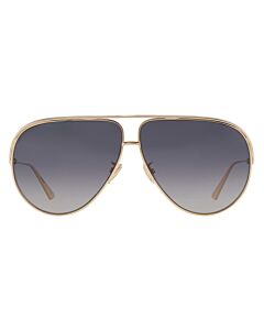 Dior 65 mm Shiny Gold Sunglasses