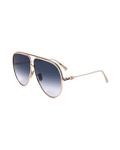 Dior 65 mm Shiny Rose Gold Sunglasses