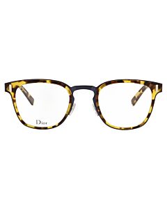 Dior Black Tie 48 mm Yellow Red Havana Eyeglass Frames