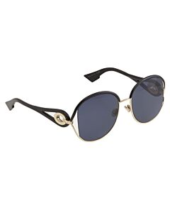 Dior New Volute 57 mm Gold, Black Sunglasses
