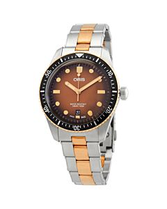 Divers Stainless Steel & Bronze Brown Dial Watch