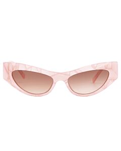 Dolce and Gabbana 52 mm Madreperla Pink Sunglasses