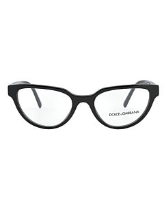 Dolce and Gabbana 53 mm Black Eyeglass Frames