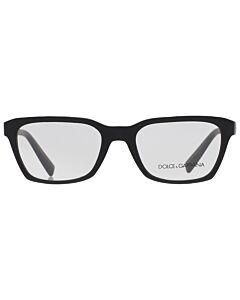 Dolce and Gabbana 53 mm Matte Black Eyeglass Frames