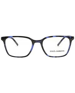 Dolce and Gabbana 54 mm Blue Havana Eyeglass Frames